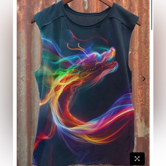PRIDE Rainbow Dragon Tank Top - Picture 1 of 10